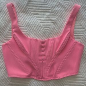 House of CB Women’s XL Frangelica Pepto Pink Boned Corset Top